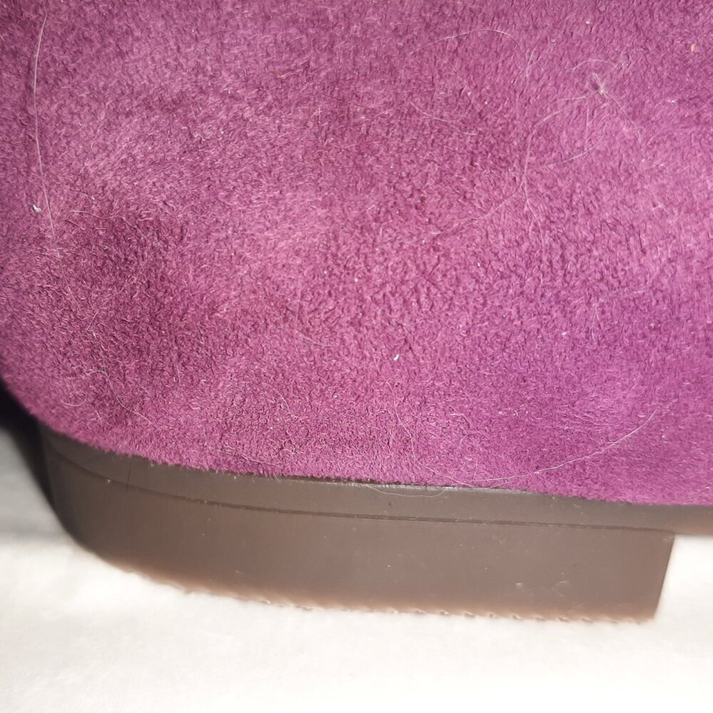 ($10 IN BUNDLE) Vionic Gramercy Purple Suede Knot Detail Ballet Flat NWOT - Picture 3 of 8